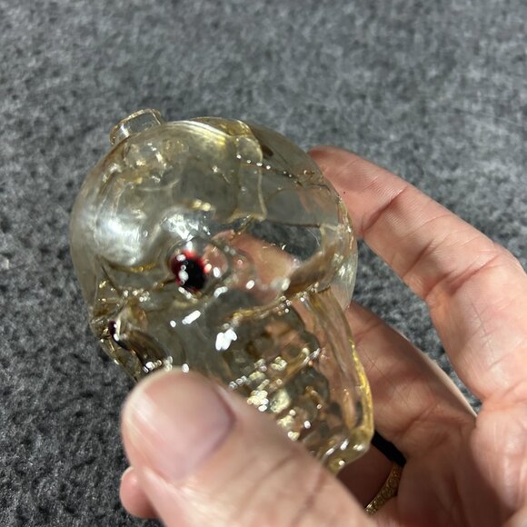 Vintage Halloween Skeleton Head Skull String Light Covers ONLY Plastic 10pc - Picture 4 of 6